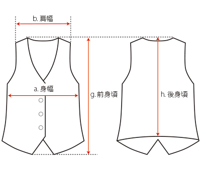 モデルサイズ 上半身