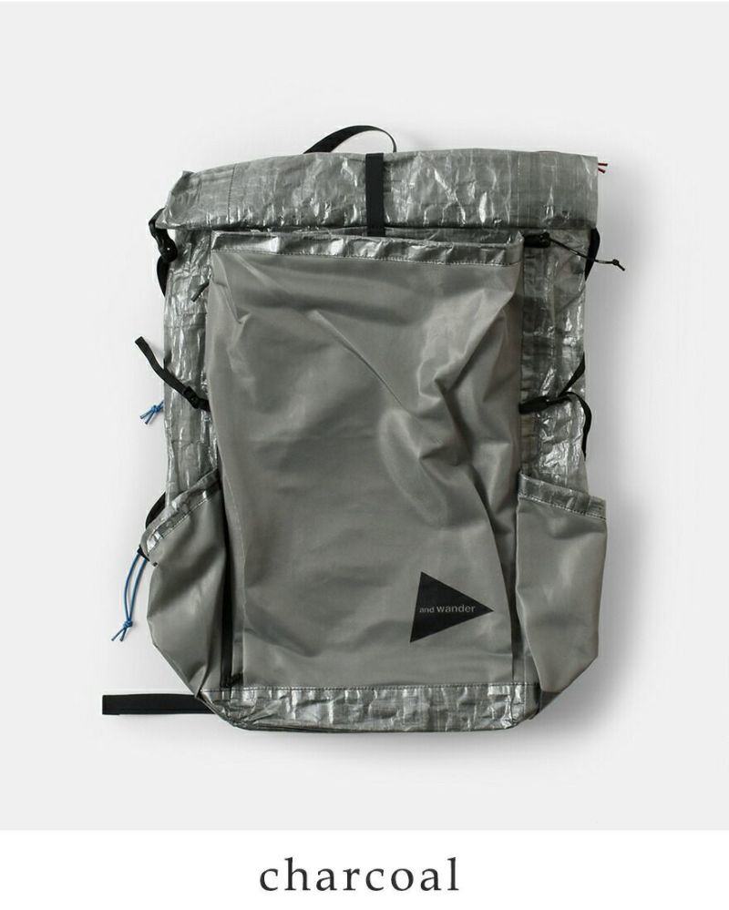 クーポン対象】and wander アンドワンダー ダイニーマ 軽量 バックパック “UL backpack with Dyneema(R)”  574-4975196-mn ユニセックス | Piu di aranciato(ピウディアランチェート)