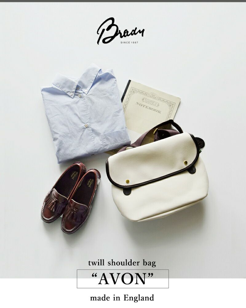 Brady ブレディ ツイル ショルダー バッグ “AVON” avon-bag-ms 2025ss 