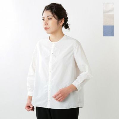 NO CONTROL AIR✨コットンキュプラ ノーカラーシャツ - メルカリ