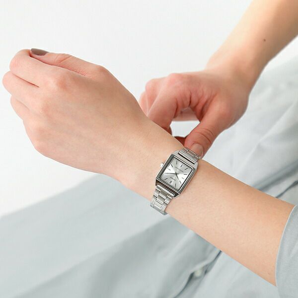 【 】CASIO(カシオ)シルバーメタルアナログ腕時計 ltp-v007d-yn