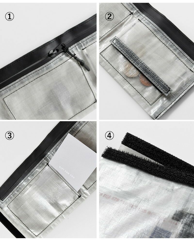 N0830-6★未使用 and wander 財布 グレー N0830-6☆未使用 and wander 財布 グレー N0830-6☆未使用 and wander