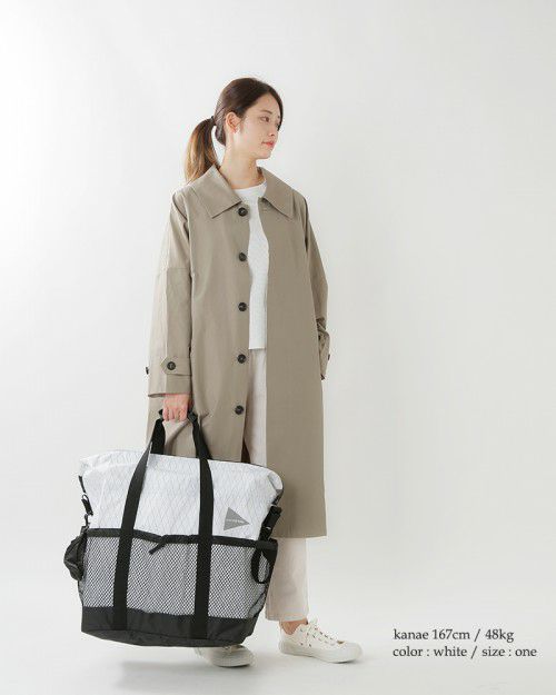 and wander アンドワンダーX-Pac 45Lトートバッグ and wander（アンドワンダー）の「and wander/アンドワンダー X