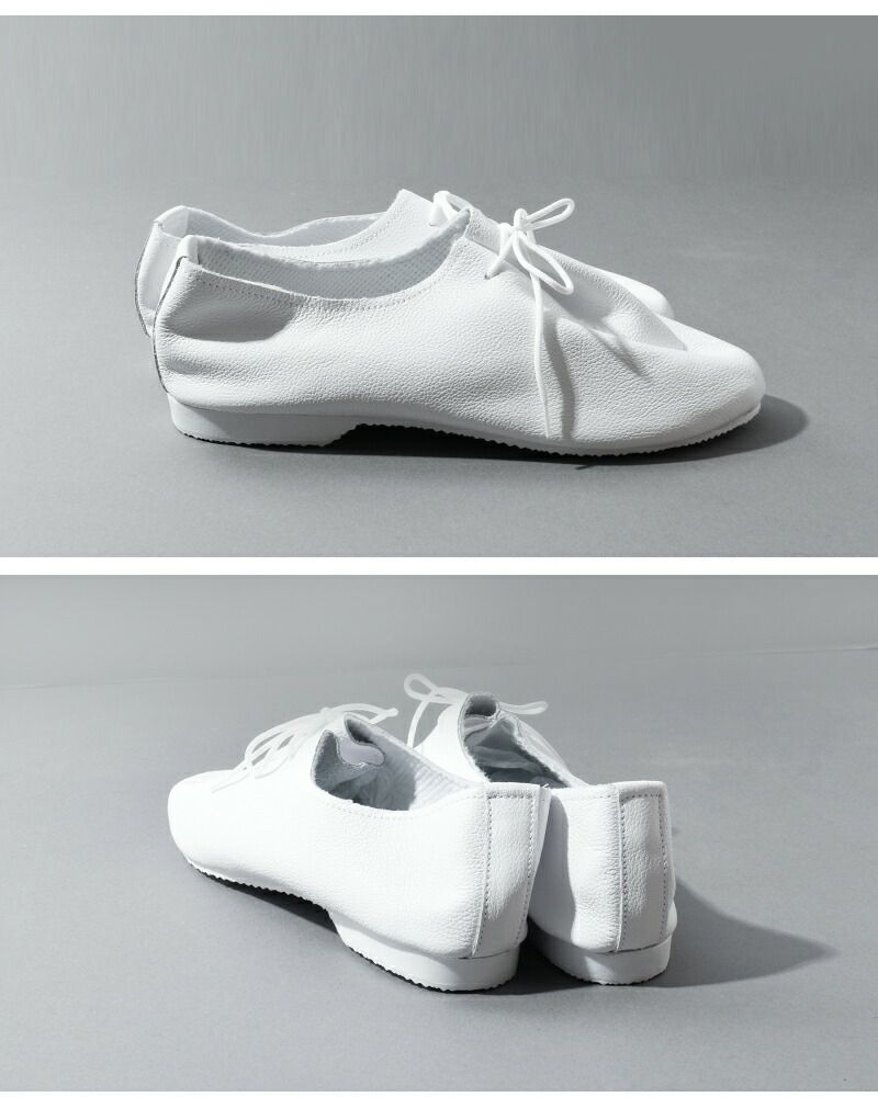 CROWN クラウン レザー フラット ダンス シューズ single-eyelet CROWN クラウン レザー フラット ダンス シューズ single-eyelet
