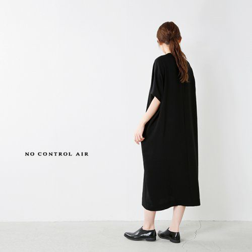 ノーコントロールエアー　ワンピース ネイビー NO CONTROL AIR ノーコントロールエアー ライトクレープ ダブル