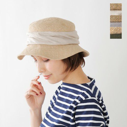 mature ha.(マチュアーハ)ジュートドレープハット“jute drape hat 