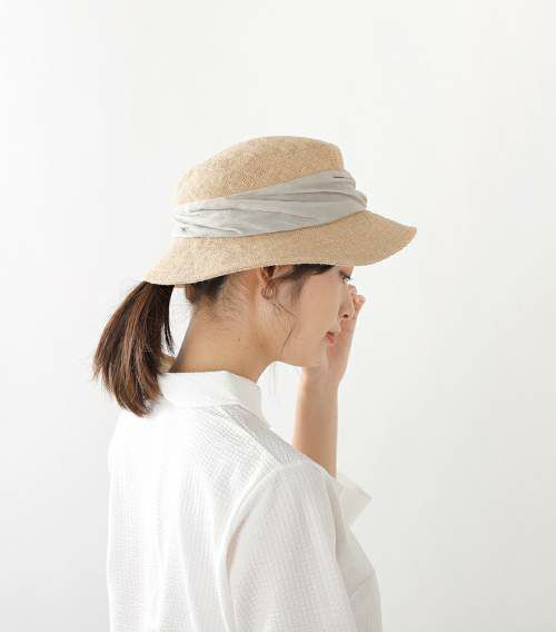 mature ha.(マチュアーハ)ジュートドレープハット“jute drape hat