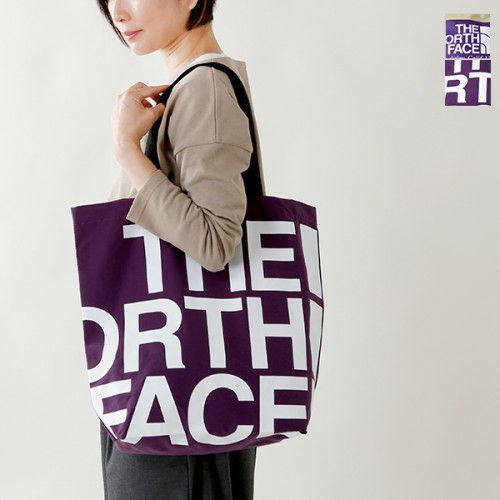 THE NORTH FACE PURPLE LABEL(ノースフェイスパープルレーベル)コットンナイロングログランロゴプリントトートバッグ  nn7954n-hm | Piu di aranciato(ピウディアランチェート)