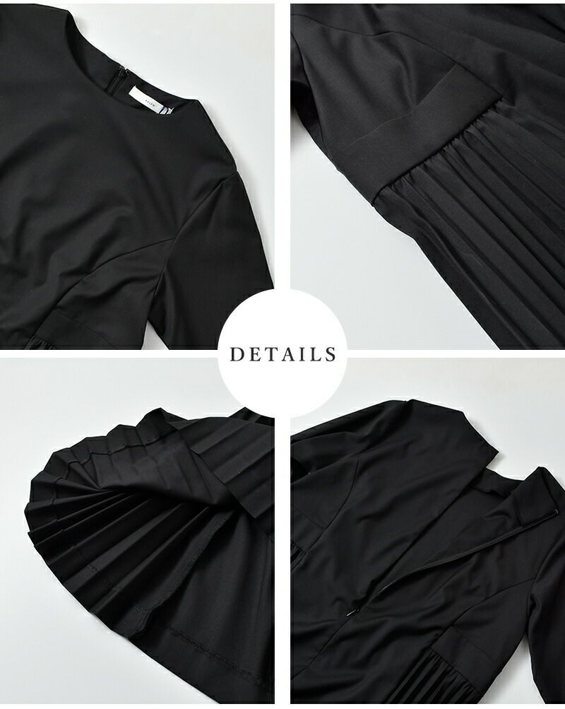 50%OFF】kelen ケレン サイド プリーツ ドレス “MARETT