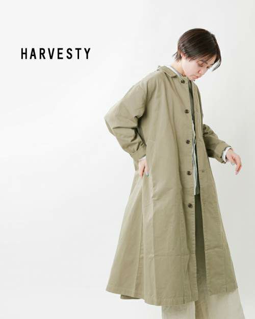 HARVESTY ハーベスティ コットンチノクロスオーバーコート