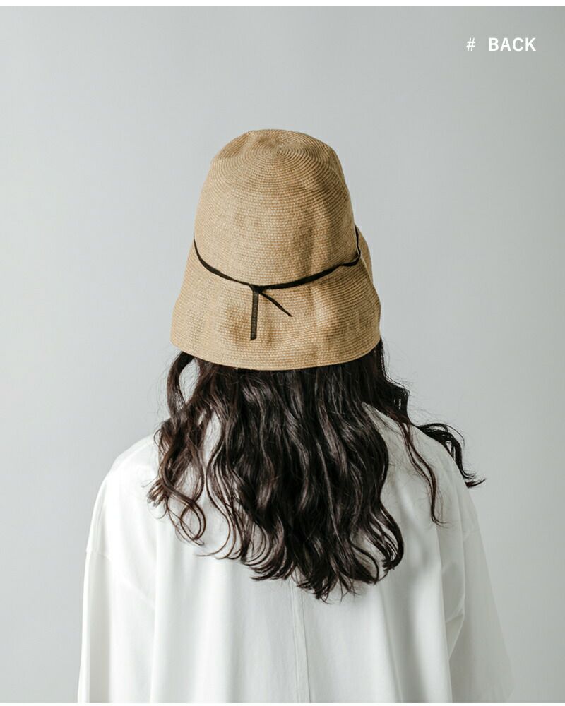 mature ha. マチュアーハ , ウォータープルーフ加工 ペーパーブレード ライト ハット ワイド “WP paper braid light  hat wide” mpb1-01w-fn 2024ss新作 レディース