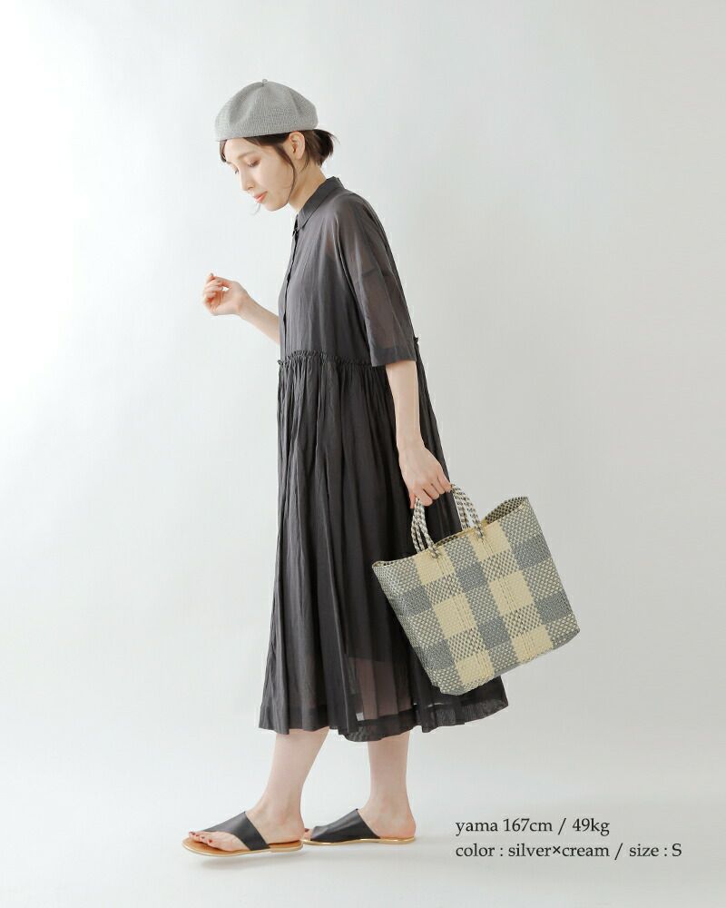 Letra レトラ メルカドバッグ S “CHECK” check-s-fn レディース