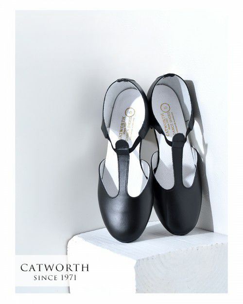 CATWORTH(キャットワース)メタリックTストラップパンプス サイズ25 - 靴