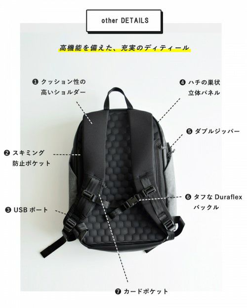 WEXLEY(ウェクスレイ)150Dアンチシーフバックパック“URBAN BACKPACK” wubp-fn | Piu di  aranciato(ピウディアランチェート)