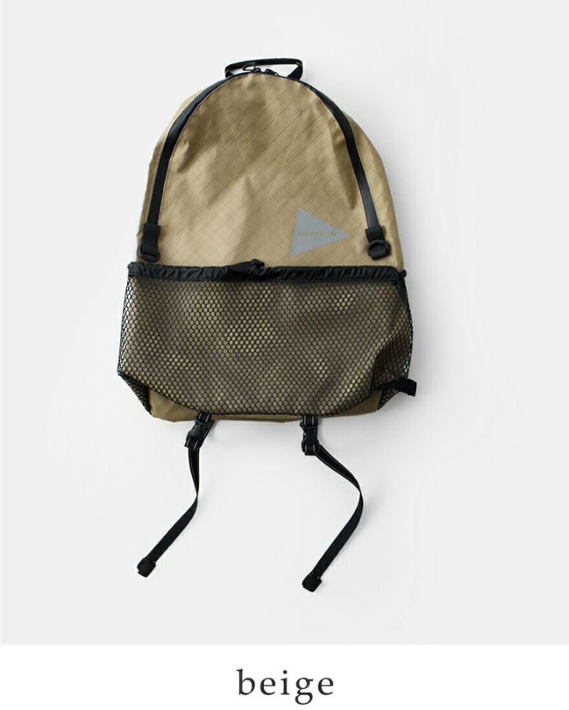 and wander アンドワンダー エコパック 20L デイパック “ECOPAK