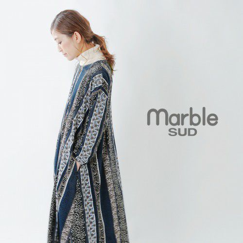 marble SUD(マーブルシュッド)アーチタックワンピース“葡萄とバラ