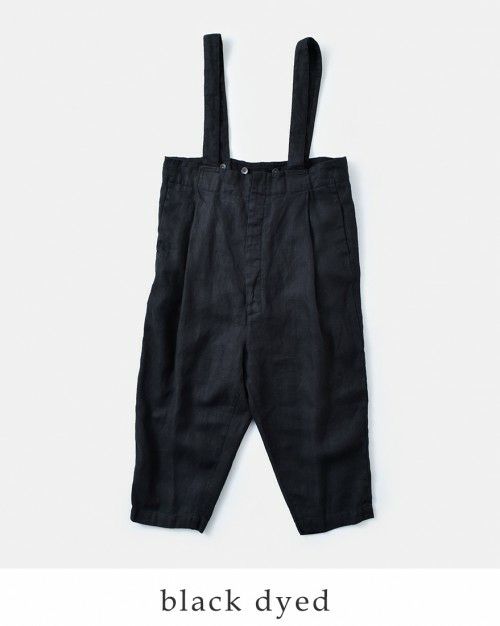 FIRMUM 25/1 リネンビエラ ツナギ XS黒 FIRMUM 25/1 リネンビエラ ツナギ XS黒