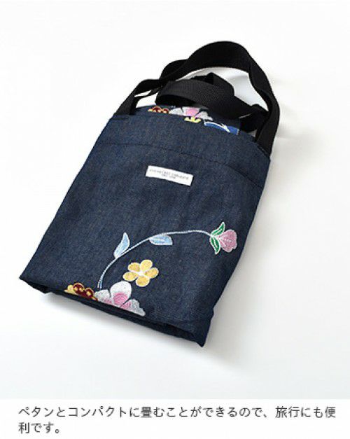 新品未使用　ENGINEERED GARMENTS デニムショルダートートバッグ ENGINEERED GARMENTS(エンジニアド ガーメンツ)デニムフローラル