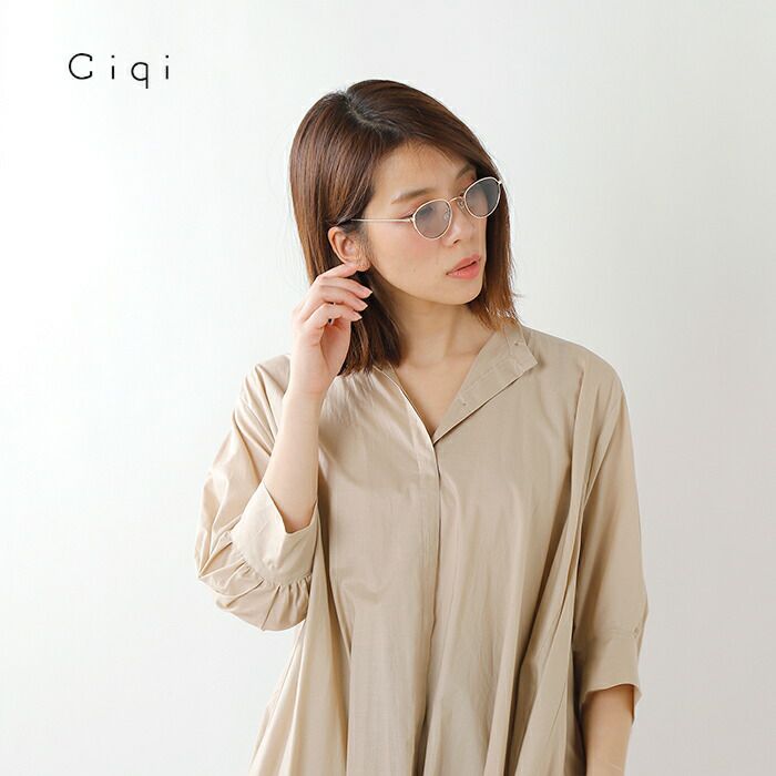 シキ Ciqi “Natalie” UVカット メタルフレームサングラス メガネ