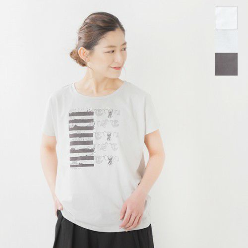 marble SUD(マーブルシュッド)ビッグフレンチスリーブTシャツ“ナマケ