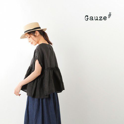 Gauze#　ガーゼ　ふんわりリネンブラウス　　美品 楽天市場】gauze#ガーゼ（シャツ・ブラウス｜トップス