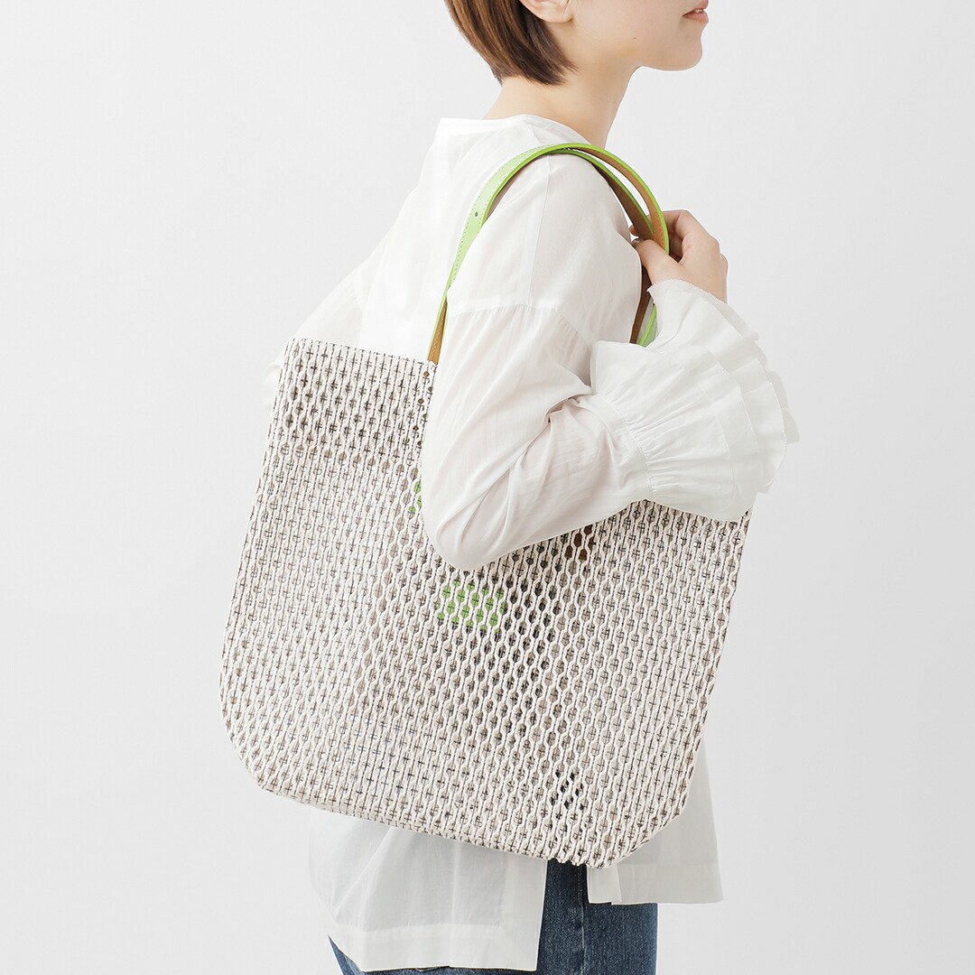MARY AL TERNA メアリオルターナコットン メッシュ トートバッグ M 