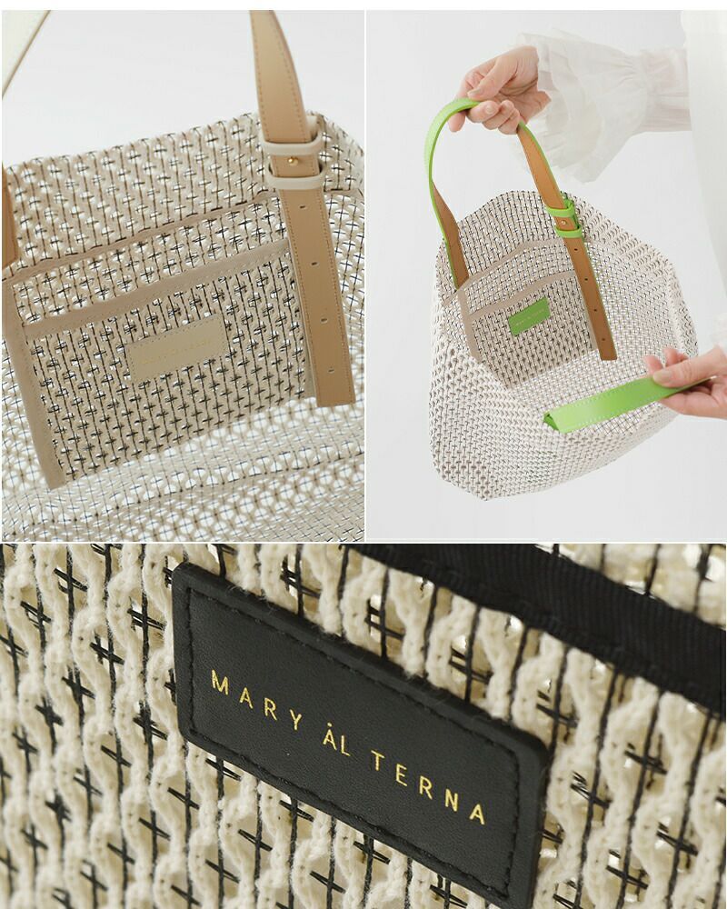 MARY AL TERNA メアリオルターナコットン メッシュ トートバッグ M GAP