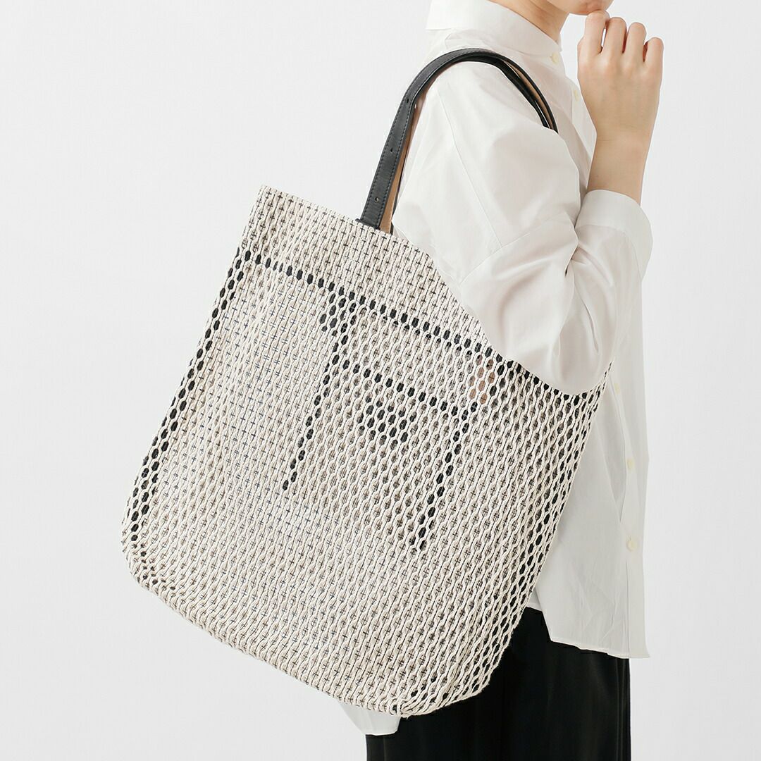 MARY AL TERNA メアリオルターナ コットン メッシュ トートバッグ L