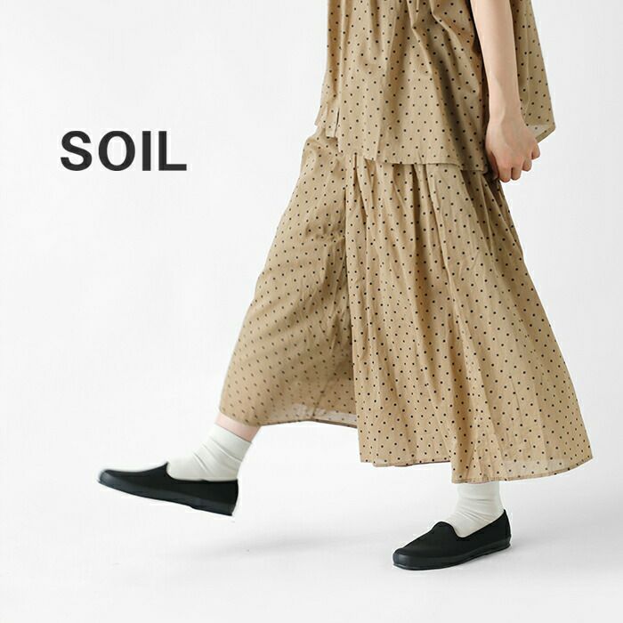 クーポン対象】SOIL ソイル コットン ボイル ドットプリント