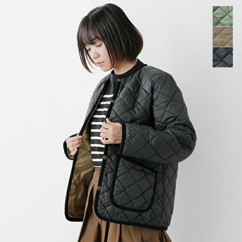 2022aw新作】LAVENHAM ラベンハム キルティング クルーネック ジャケット “LAVENSTER CREWNECK JACKET  WOMENS” slj4192-tr | Piu di aranciato