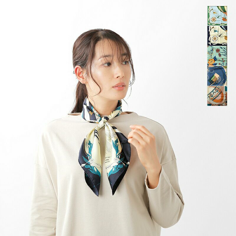 manipuri マニプリ シルク プリント スカーフ printscarf-13000-tr 