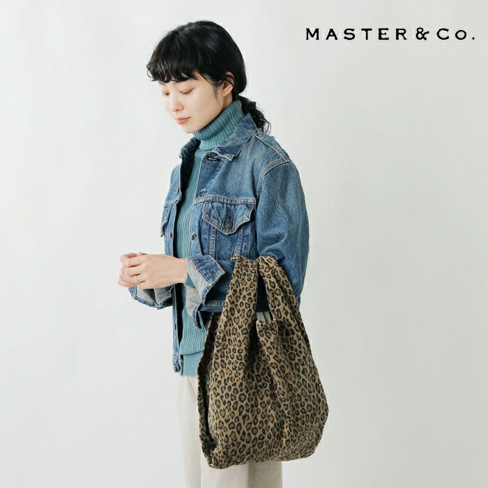 “MASTER & Co.”コットンエコバッグS・ネイビー・未使用品 3こ1】MASTER&Co. マスターアンドコー コットン エコバッグS