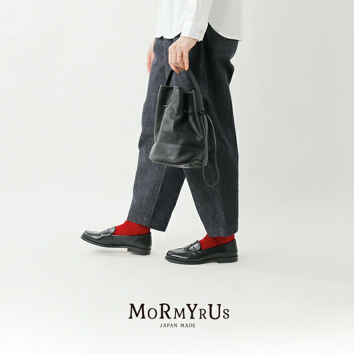 mormyrus モルミルス レザー 巾着 ハンドバッグ m-143-ma 2025ss