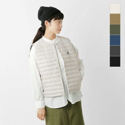 美品✨オーシバル ウールフランネル ダウンベスト 2ウェイ ユニ