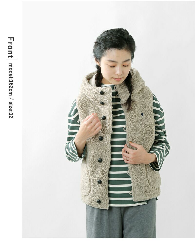 40%OFF】Gymphlex ジムフレックス くるみボタン ボア フーデッド