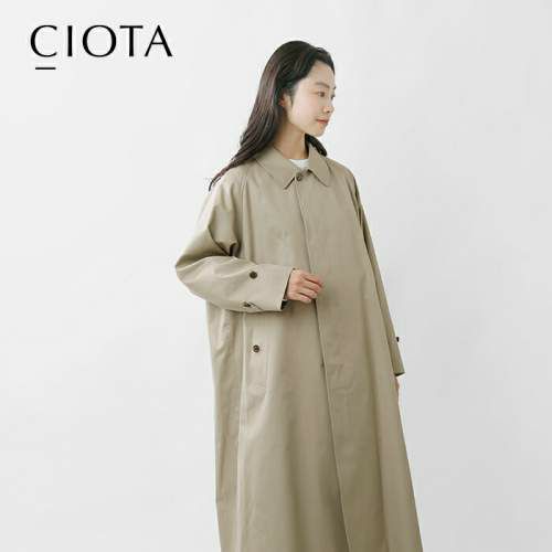 CIOTA(シオタ)スビンコットンギャバジンバルマカンコート colm 