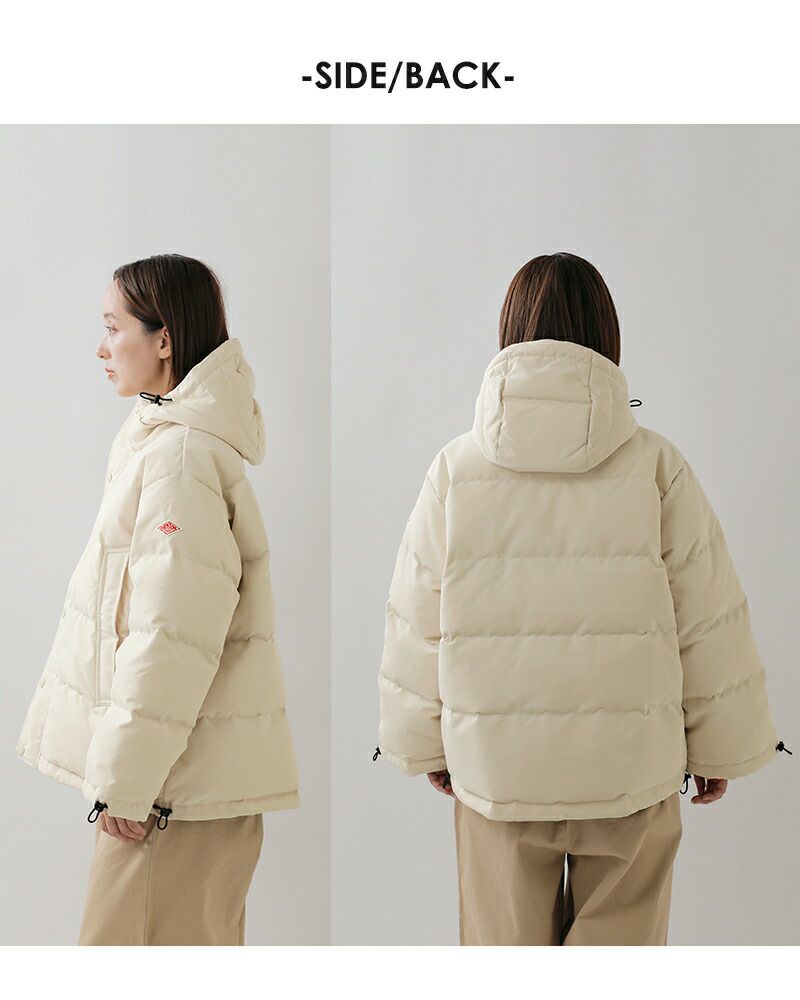 DANTON ダントン オーバーサイズ フーデッド ダウンジャケット DANTON ダントン タッサー ダウン フーデッド ジャケット dt-a0008tpr