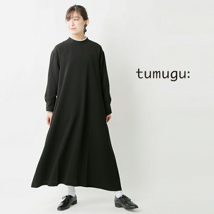 tumugu(ツムグ)ソアパールコンパクトロングワンピース tb21441-yo 