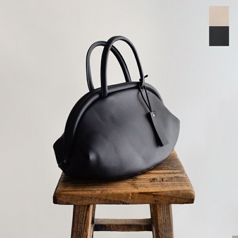 クーポン対象】ANVOCOEUR アンヴォクール レザー がま口 ボストン  