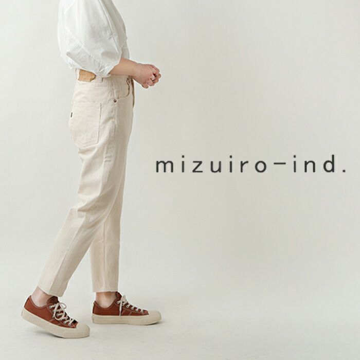 楽天市場】mizuiro ind ミズイロインド ホワイトデニムパンツ 2