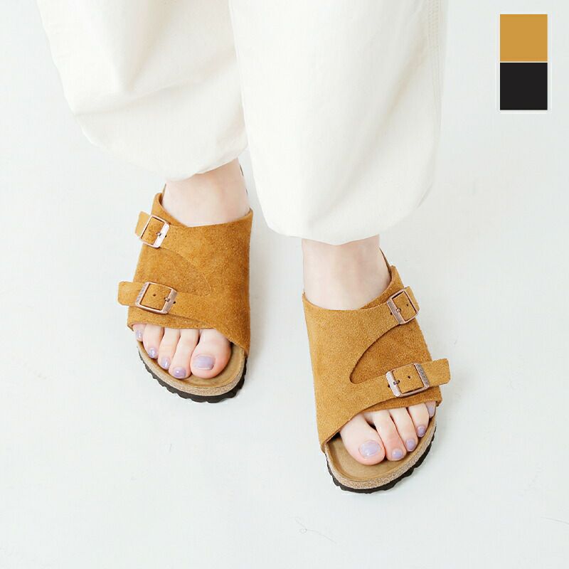 【クーポン対象】BIRKENSTOCK ビルケンシュトック , スウェード レザー2ベルト サンダル“ZURICH SFB” zurich-sfb-yo レディース 【サイズ交換初回無料】
