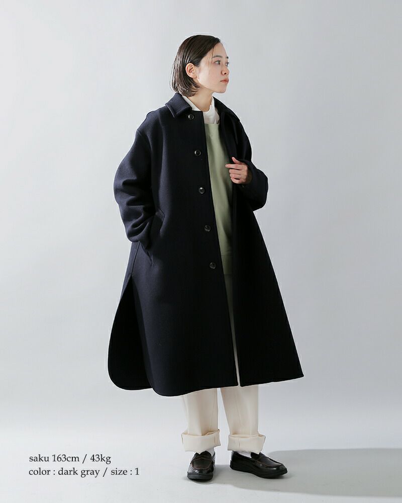 【美品】LOEFF ロエフ　ピーコート　ウール　ネイビー　紺色　サイズ0 item334144303201-1-2.jpg