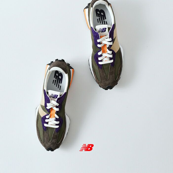 New Balance ★スエード調 327 ロゴ スニーカー★送料込 New Balance 327 スエードスニーカー | グリーン | FARFETCH JP