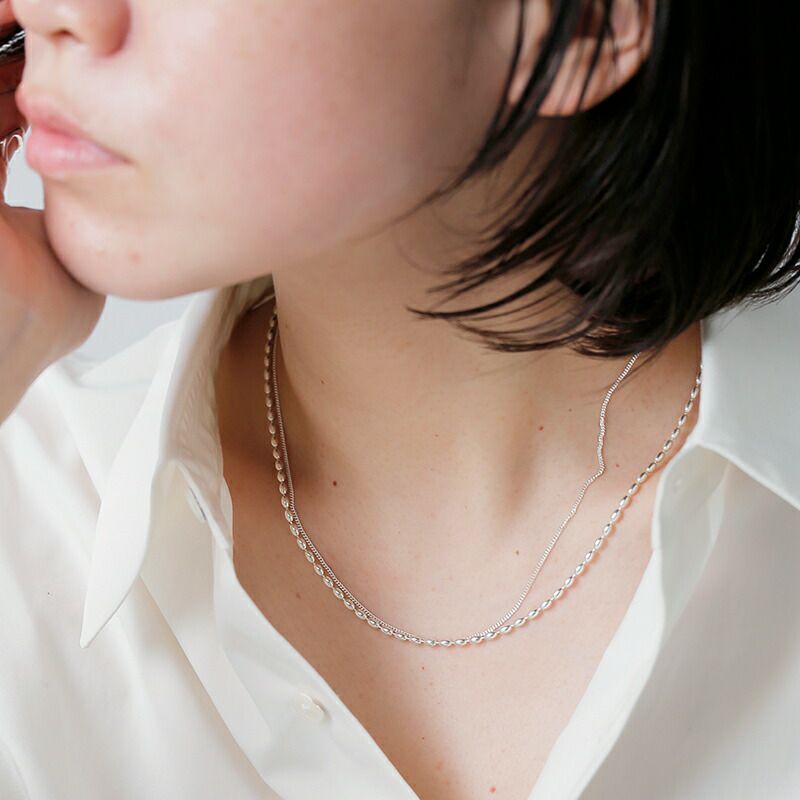 クーポン対象】aura オーラ シルバー925 ネックレス“okome necklace” a 