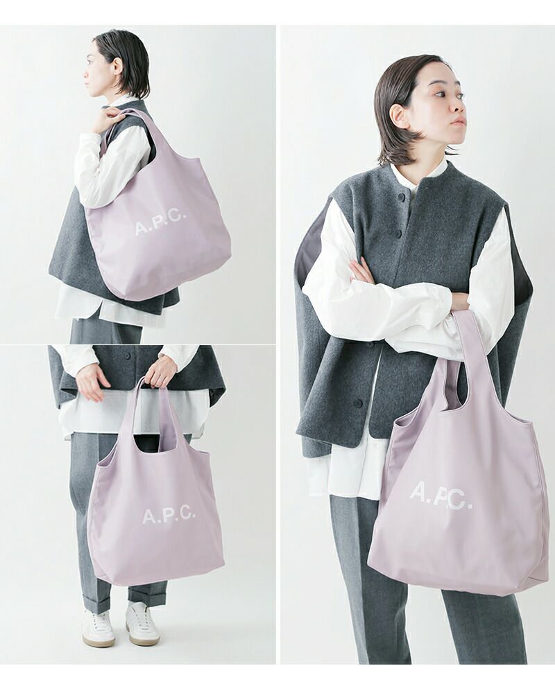 A.P.C. アー ペー セー ロゴ トート バッグ“TOTE NINON” m61565-yo