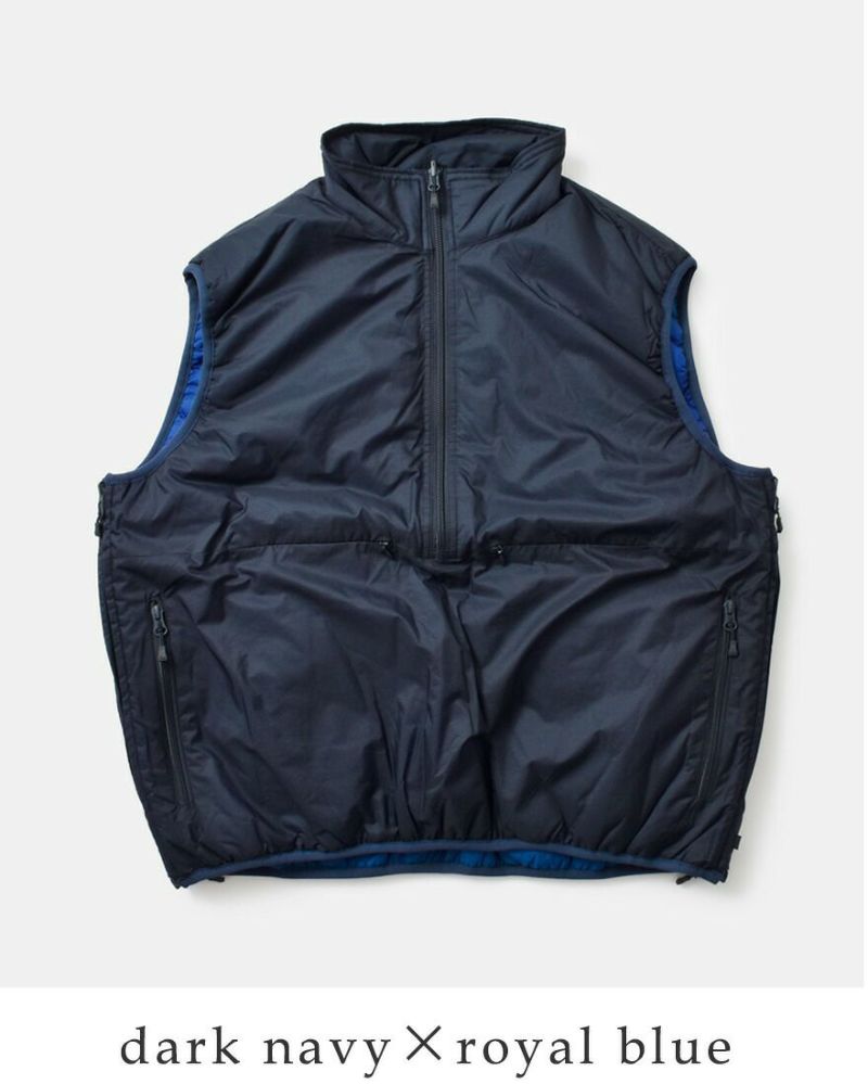 DAIWA PIER39 ダイワピア39 撥水 リップストップ リバーシブル パフ ベスト “TECH REVERSIBLE PULLOVER  PUFF VEST” bj-21022wl-ms レディース | Piu di aranciato(ピウディアランチェート)