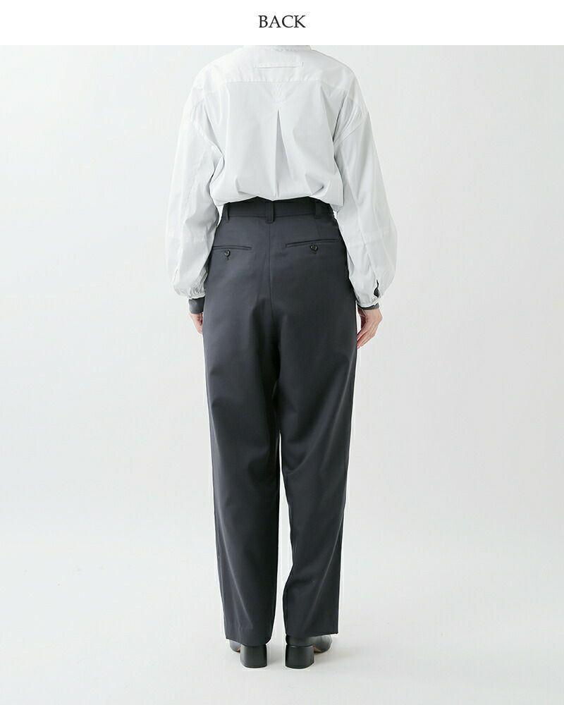 新品☆ TICCA ウォッシャブルウールタックパンツTBBA-143 