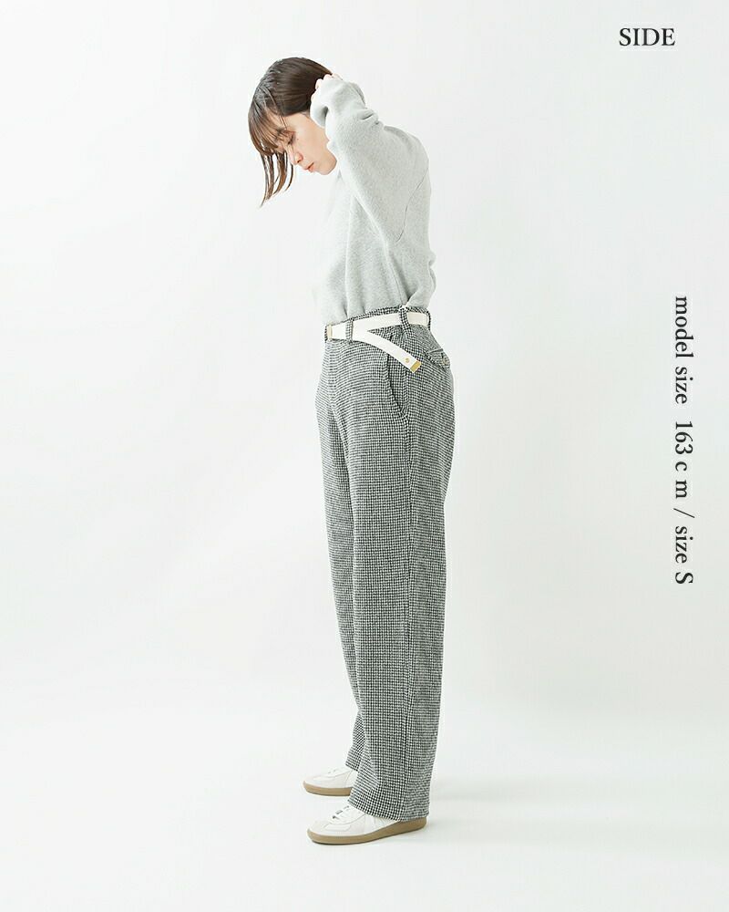 MASTER&Co. マスターアンドコー ベルト付き ウール パンツ mc1376-yo 