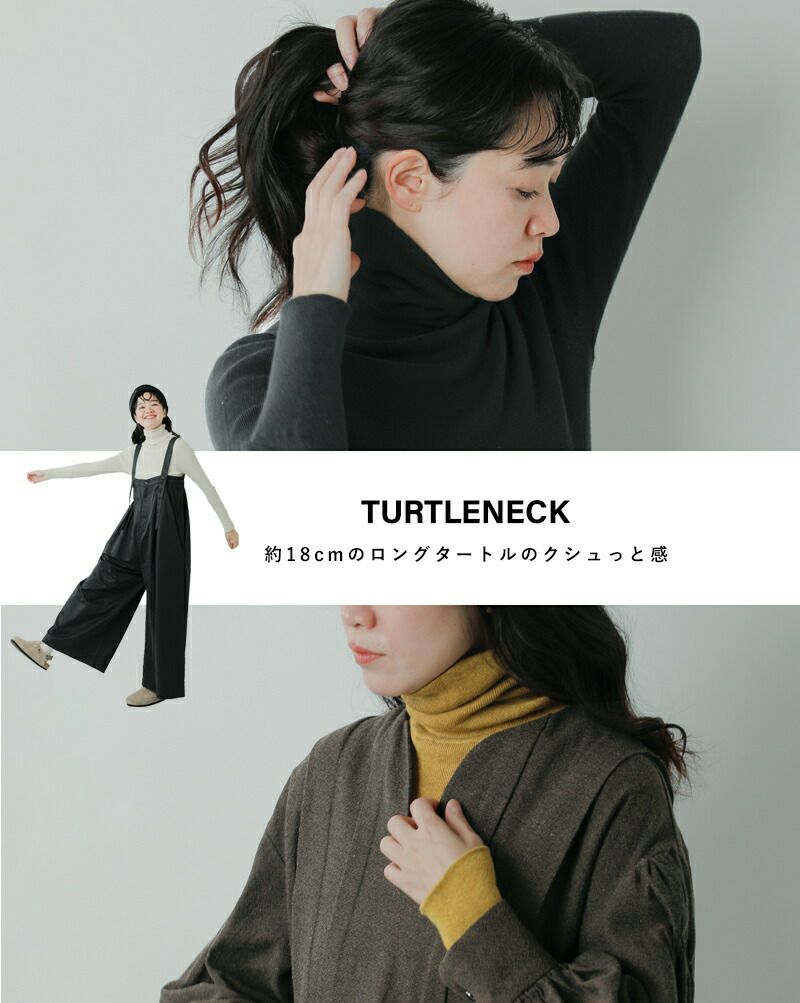 MARK&LONA ストレッチ生地タートルネックXL韓国限定モデル 黒☓白色 MARK&LONA ストレッチ生地タートルネックXL韓国限定モデル 黒☓白色