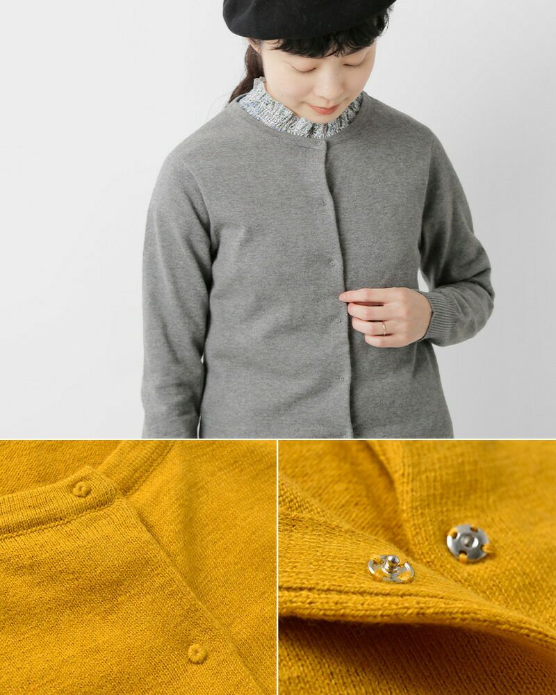 Pont de Chalons ポンデシャロン コットン カシミア クルー